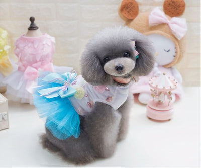 Skirt PrincessDress Mesh Thin Summer Dog Clothes