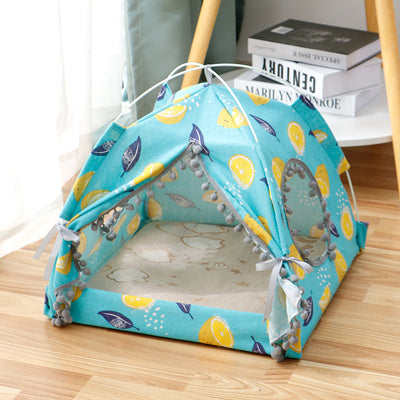 Cat House Enclosed Pet Bed