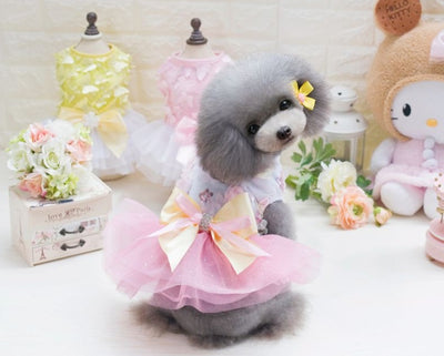 Skirt PrincessDress Mesh Thin Summer Dog Clothes