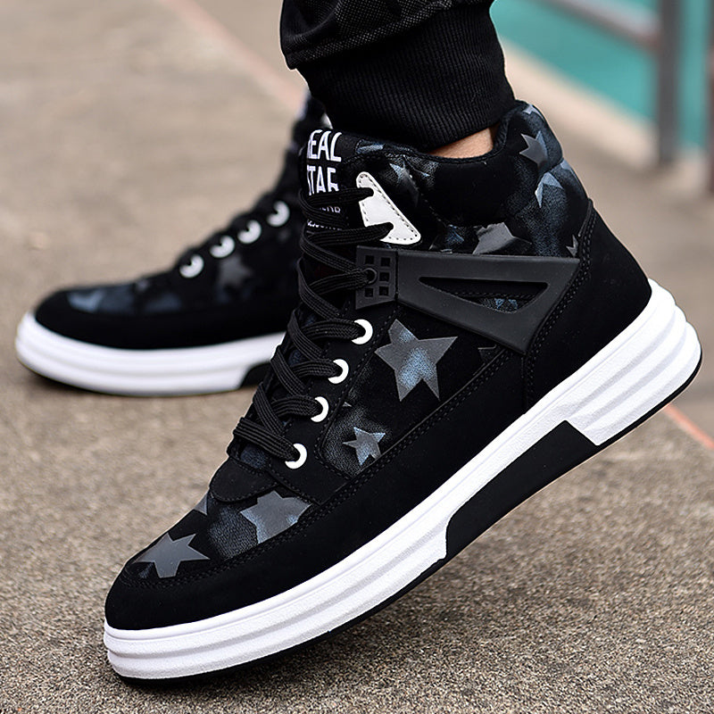 Men's Casual Fashion Fleece-Lined Sneakers Warm and Stylish