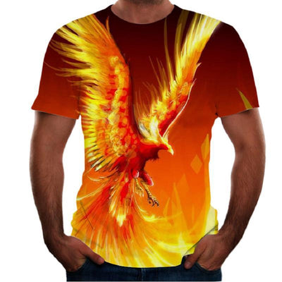 Men's 3D Animal Print T-Shirt - New Short Sleeve Design