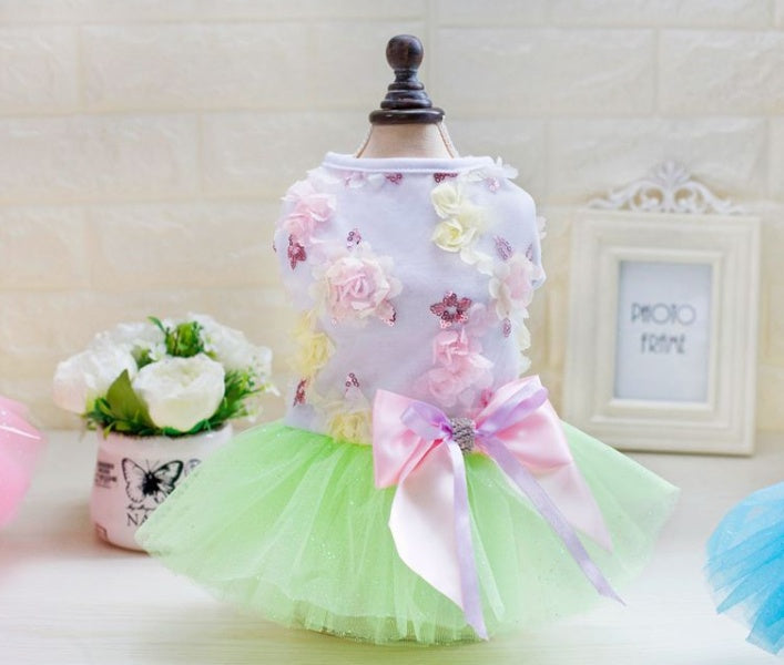 Skirt PrincessDress Mesh Thin Summer Dog Clothes