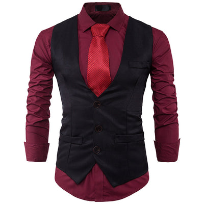 New Men's Fashion Slim-Fit Suit Vest - Sleek and Stylish