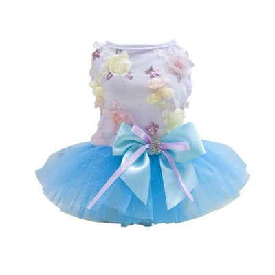 Skirt PrincessDress Mesh Thin Summer Dog Clothes