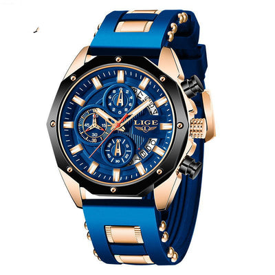 Top Brand Luxury Silicone Sport Watch Men Quartz Clock Waterproof