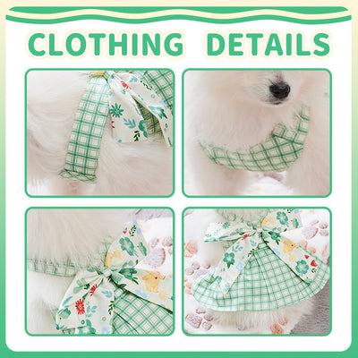 Summer Small Dog Clothes Pet Harness With Leash Puppy Dresses Cute Outdoor Clothing Pet Dress Puppy Chihuahua Costume Dog Item