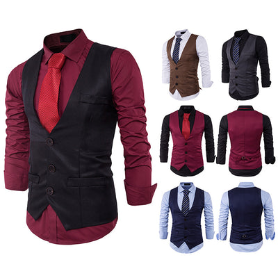 New Men's Fashion Slim-Fit Suit Vest - Sleek and Stylish