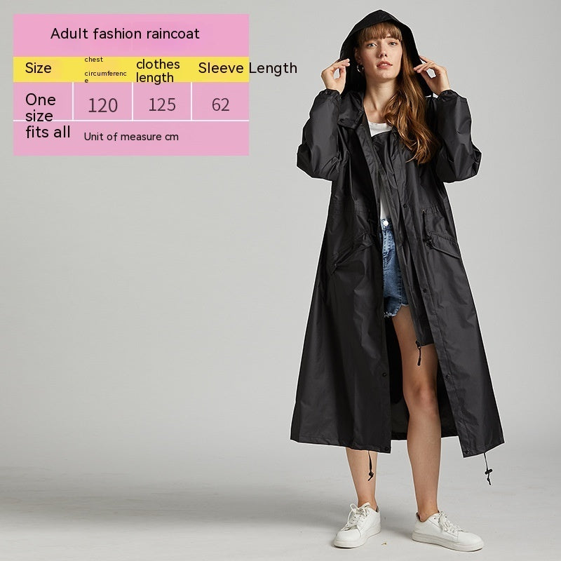 Rainproof Long Plus-sized Waterproof Raincoat