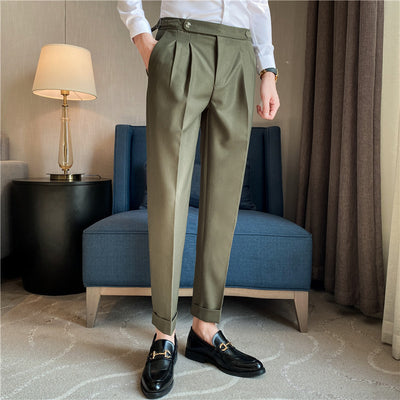 Classic British Casual Pants for Gentlemen