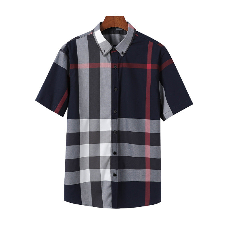 Unisex Checkered Short Sleeve Shirt - Stylish for All Genders