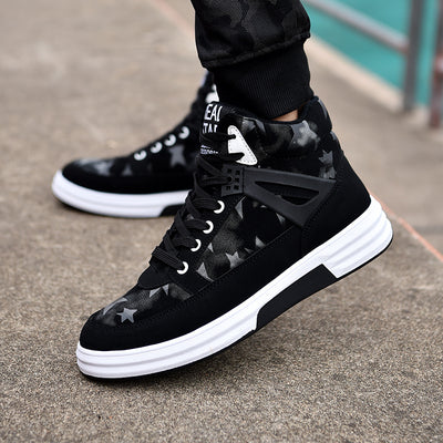 Men's Casual Fashion Fleece-Lined Sneakers Warm and Stylish